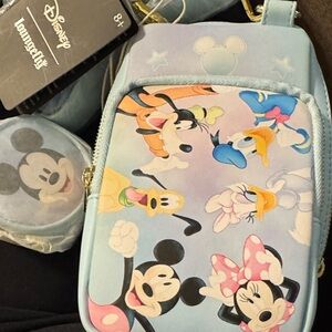 Loungefly Disney Pastel Blue Character Kids Bag